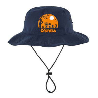 Halloween Group Shot Nighttime Spooky Silhouette Legacy Cool Fit Booney Bucket Hat