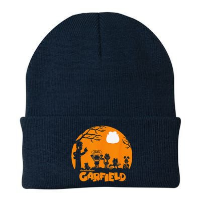 Halloween Group Shot Nighttime Spooky Silhouette Knit Cap Winter Beanie