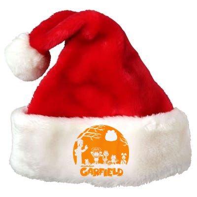 Halloween Group Shot Nighttime Spooky Silhouette Premium Christmas Santa Hat