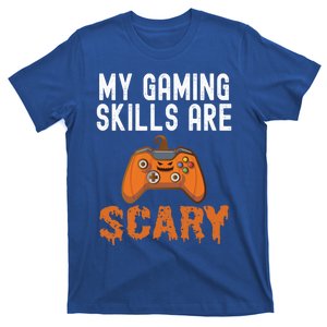 Halloween Gaming Skills Scary Gamer Pumpkin Funny Gamer Gift T-Shirt