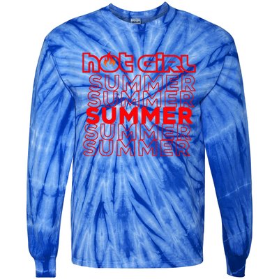 Hot Girl Summer Tie-Dye Long Sleeve Shirt