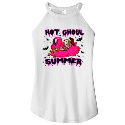 Hot Ghoul Summer Funny Skeleton Summer Hot Summer Skeleton Funny Women’s Perfect Tri Rocker Tank