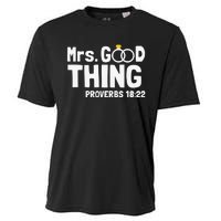 He Good Thing Christian Couple Husband & Wife Anniversary Cooling Performance Crew T-Shirt