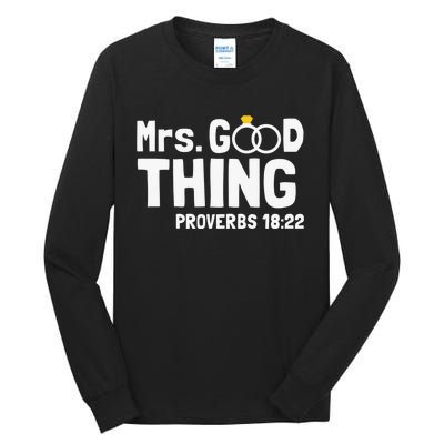 He Good Thing Christian Couple Husband & Wife Anniversary Tall Long Sleeve T-Shirt