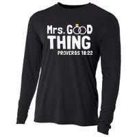 He Good Thing Christian Couple Husband & Wife Anniversary Cooling Performance Long Sleeve Crew