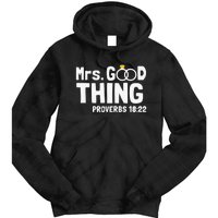 He Good Thing Christian Couple Husband & Wife Anniversary Tie Dye Hoodie