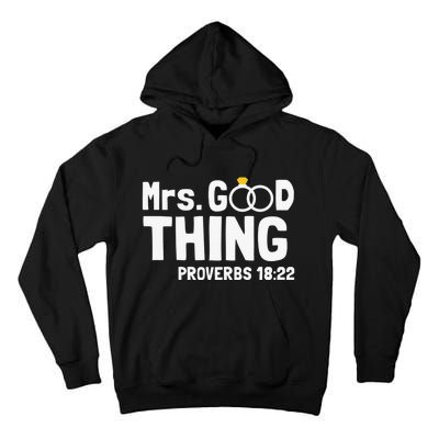 He Good Thing Christian Couple Husband & Wife Anniversary Tall Hoodie