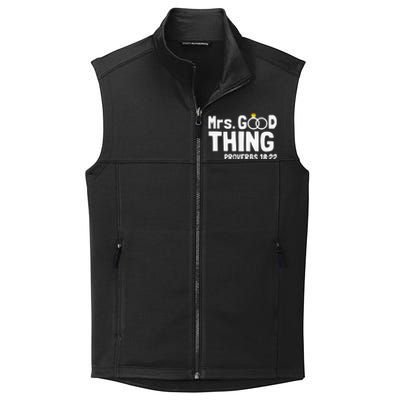 He Good Thing Christian Couple Husband & Wife Anniversary Collective Smooth Fleece Vest