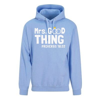 He Good Thing Christian Couple Husband & Wife Anniversary Unisex Surf Hoodie