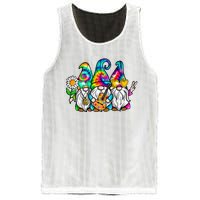 Hippie Gnomes Tie Dye Peace Love Peace Sign 60s 70s Hippie Mesh Reversible Basketball Jersey Tank