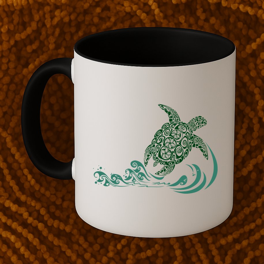 Hawaiian Green Turtle Mug