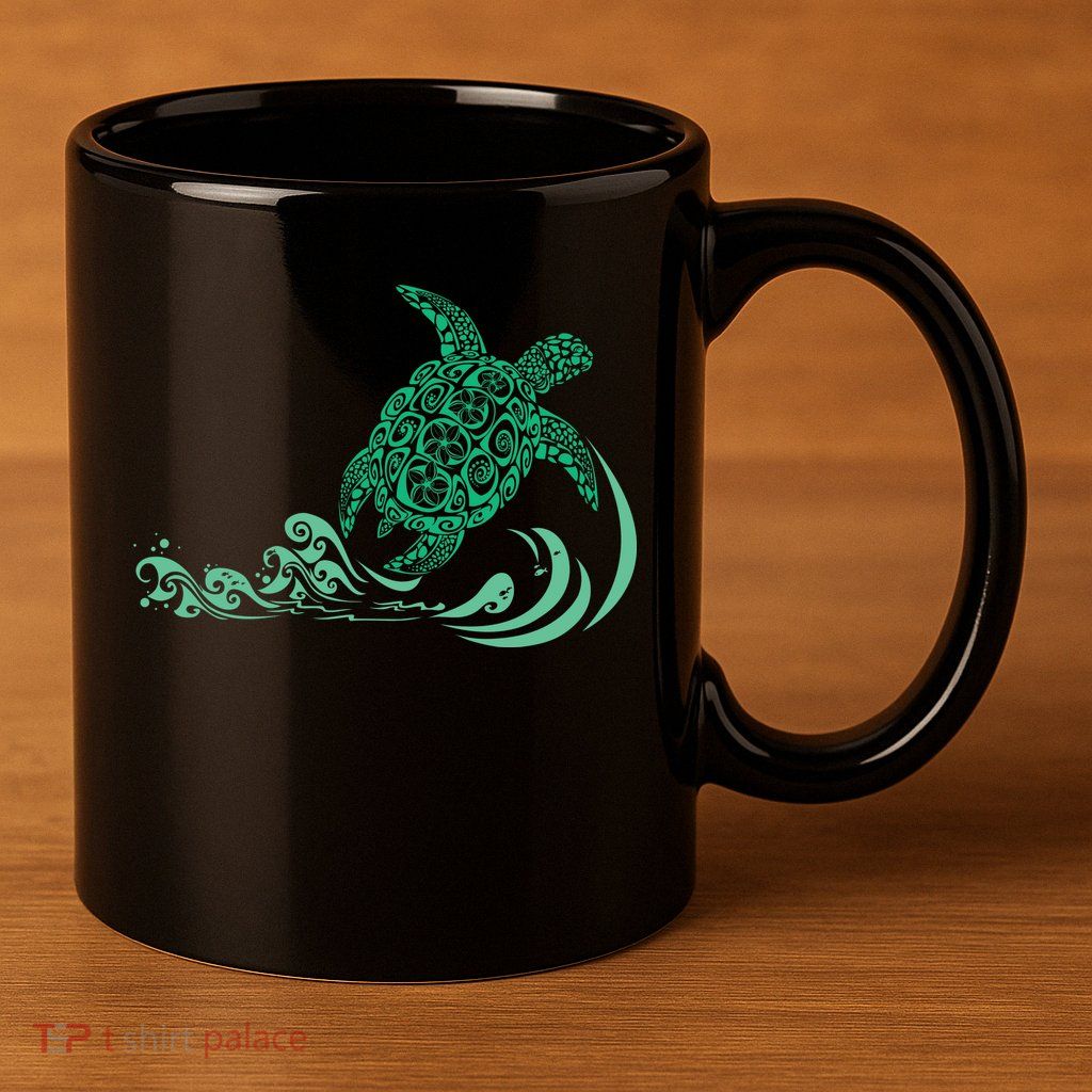 Hawaiian Green Turtle 11oz C Handle Ceramic Mug