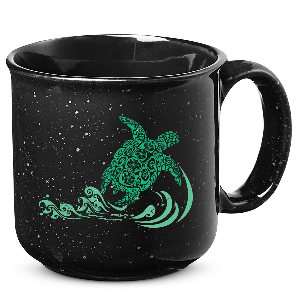 Hawaiian Green Turtle 15oz Campfire Ceramic Mug