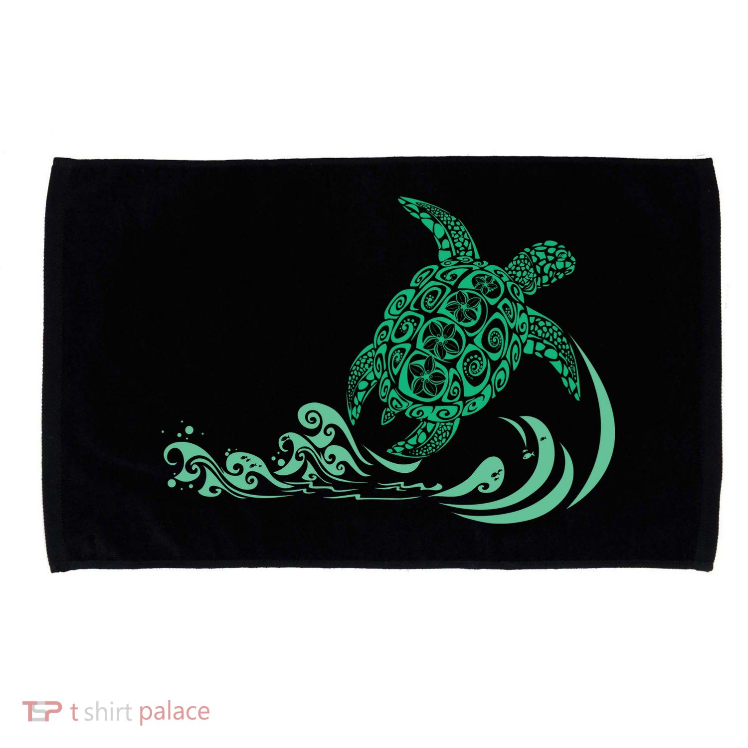 Hawaiian Green Turtle Microfiber Hand Towel