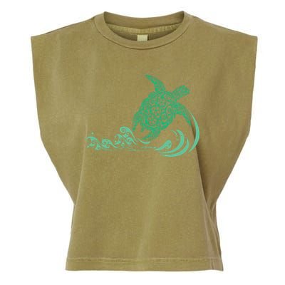 Hawaiian Green Turtle Garment-Dyed Women's Muscle Tee