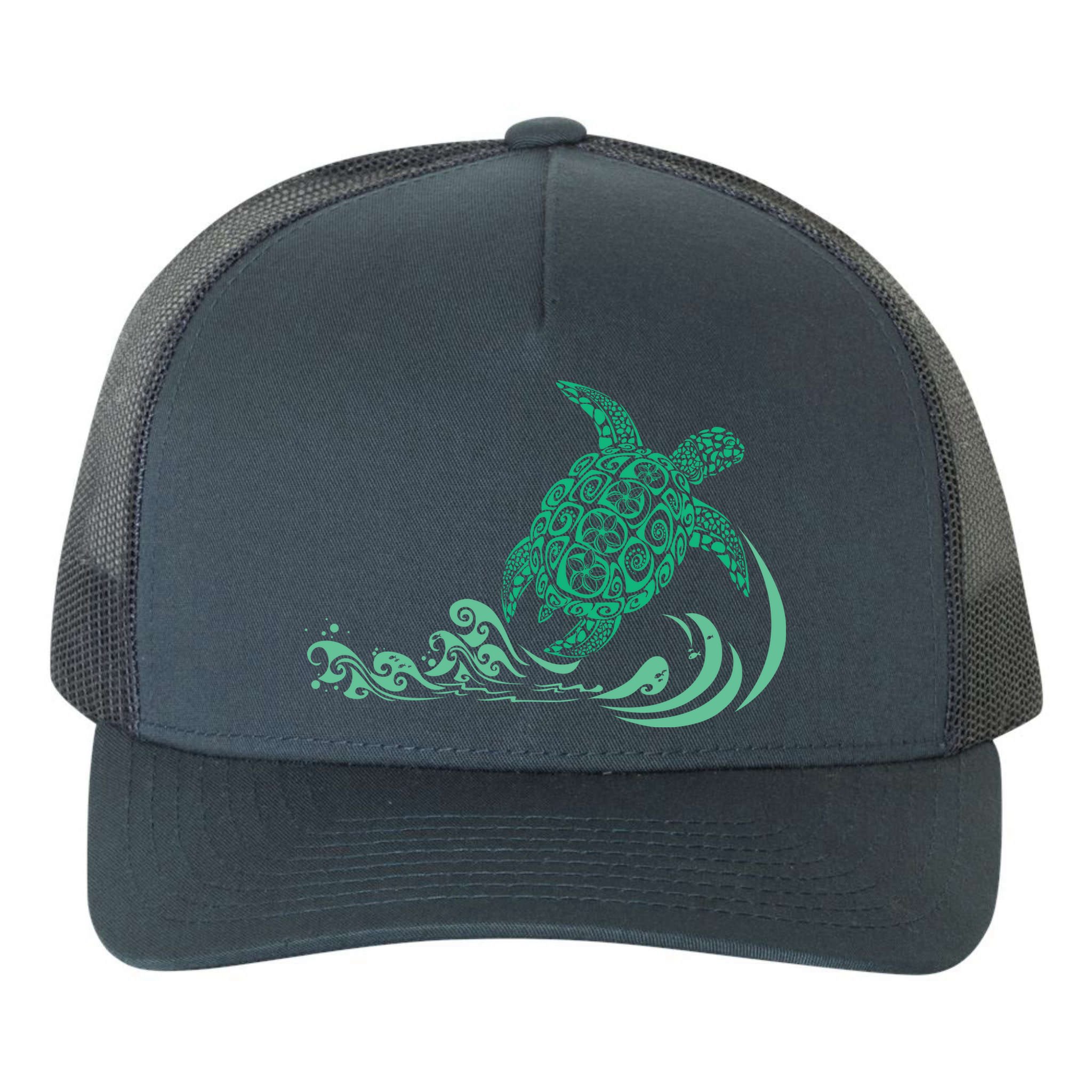 Hawaiian Green Turtle Yupoong Adult 5-Panel Trucker Hat