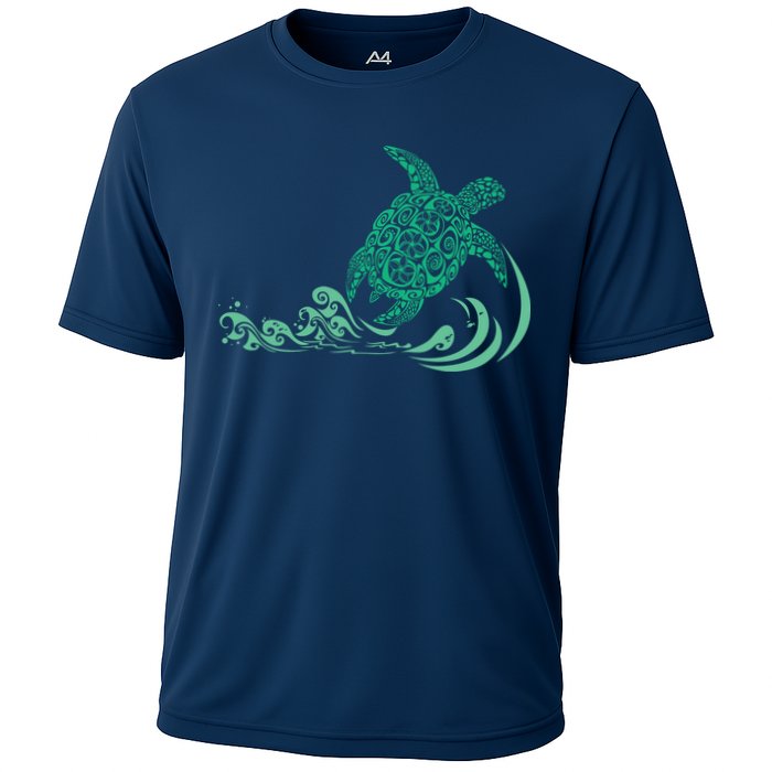 Hawaiian Green Turtle Cooling Performance Crew T-Shirt