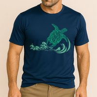 Hawaiian Green Turtle Cooling Performance Crew T-Shirt