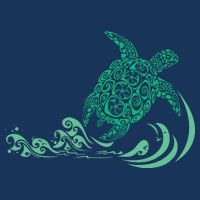 Hawaiian Green Turtle 7-Panel Snapback Hat