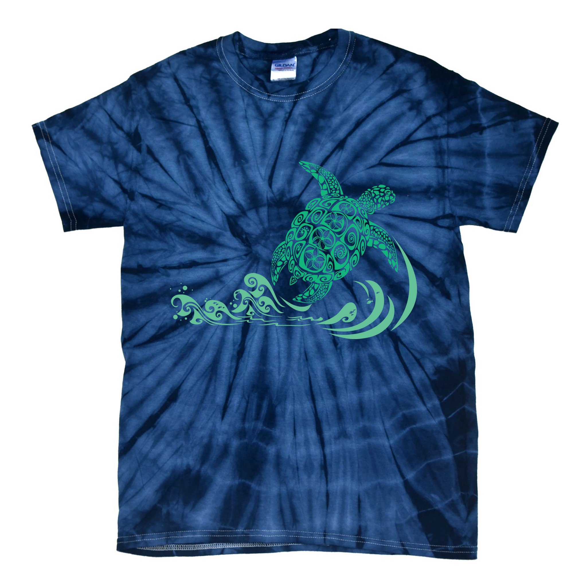Hawaiian Green Turtle Tie-Dye T-Shirt