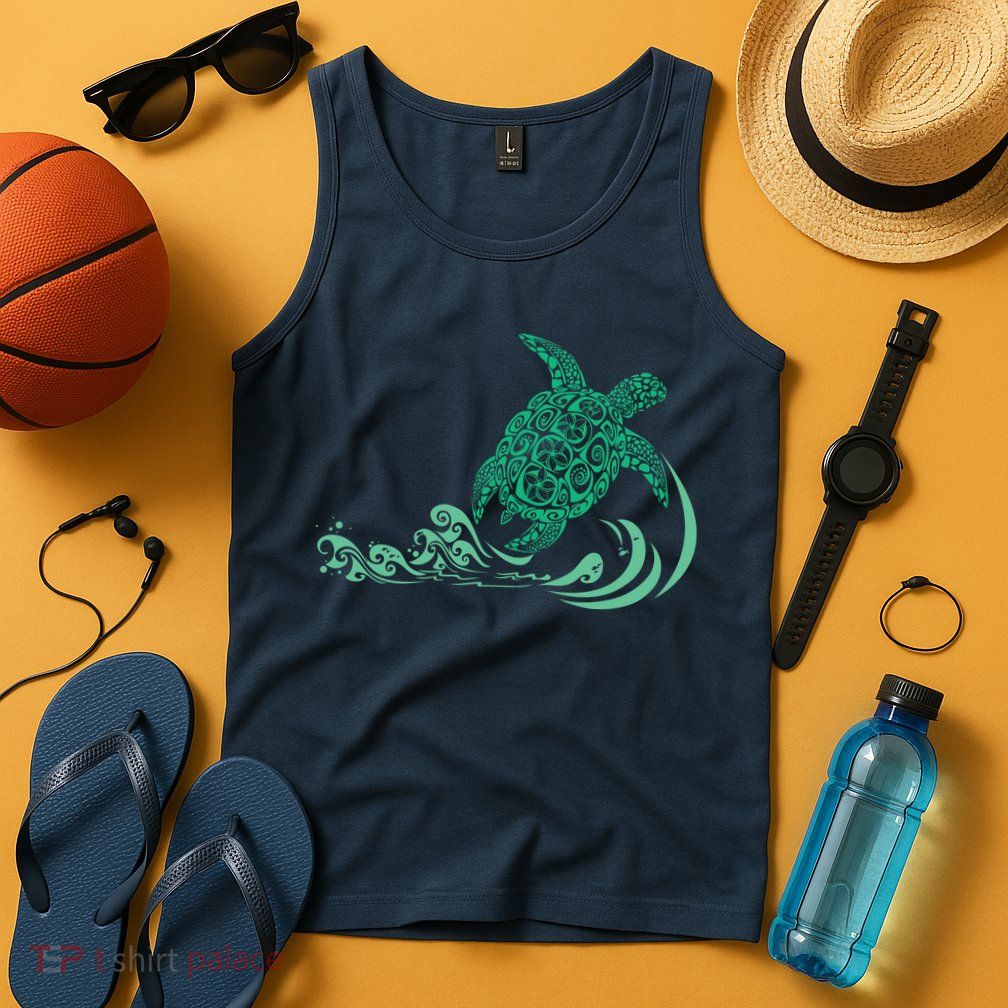 Hawaiian Green Turtle Tank Top