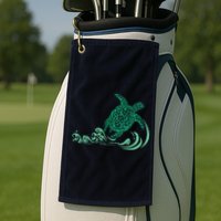 Hawaiian Green Turtle Golf Towel