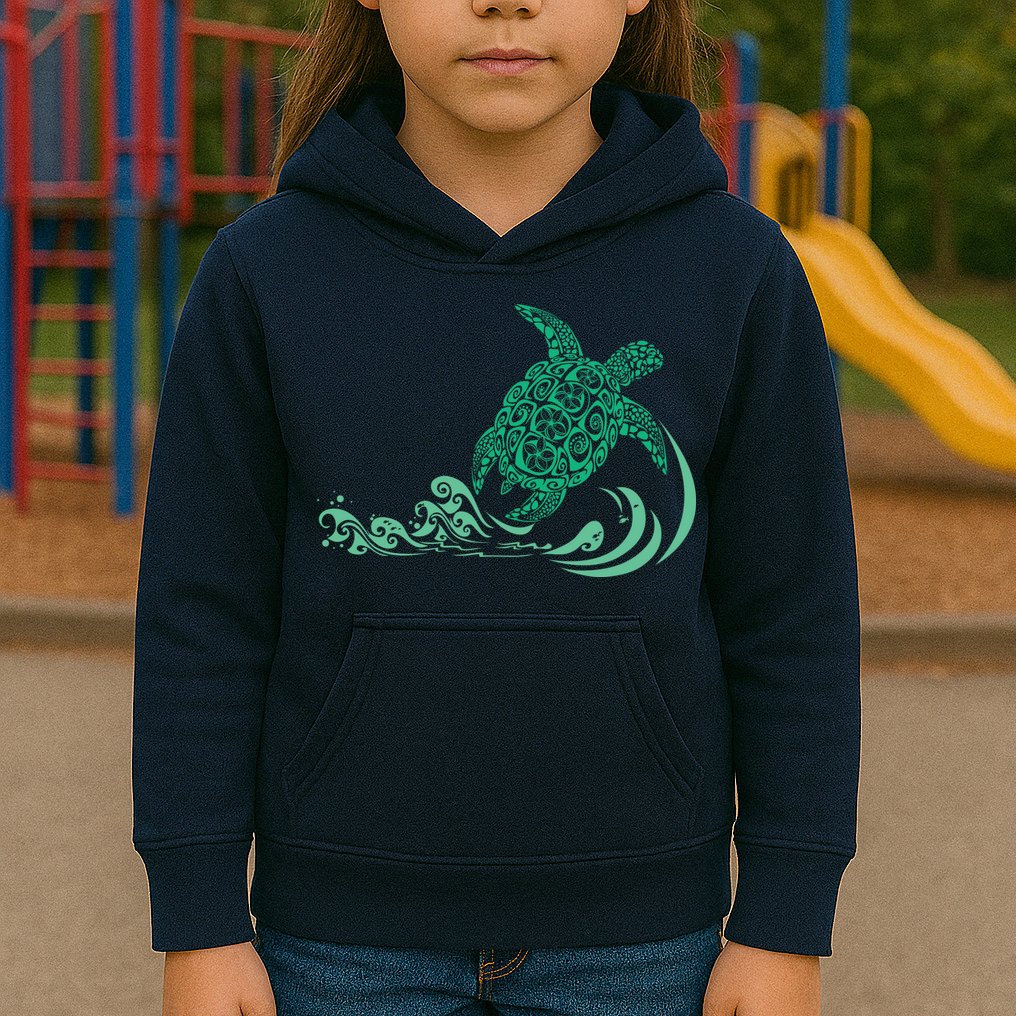 Hawaiian Green Turtle Kids Hoodie