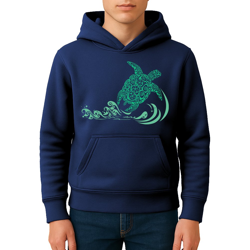 Hawaiian Green Turtle Kids Hoodie