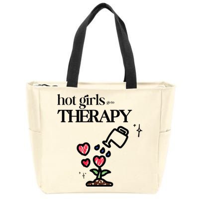 Hot Go To Therapy Self Care Zip Tote Bag