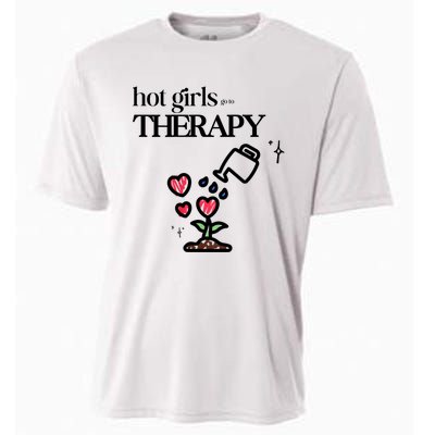 Hot Go To Therapy Self Care Cooling Performance Crew T-Shirt