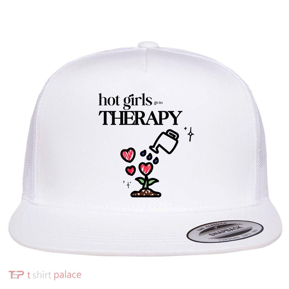 Hot Go To Therapy Self Care Flatbill Hat