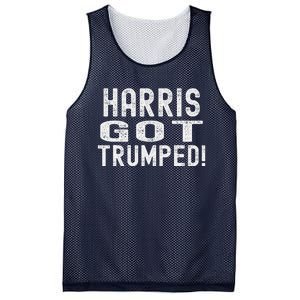 Harris Got Trumped President Donald Trump 2024 Victory Mesh Reversible Basketball Jersey Tank