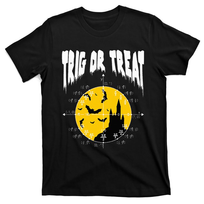 Hilarious Geeky Trig or Treat Halloween Costume for Math Enthusiasts T-Shirt