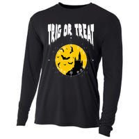 Hilarious Geeky Trig or Treat Halloween Costume for Math Enthusiasts Cooling Performance Long Sleeve Crew