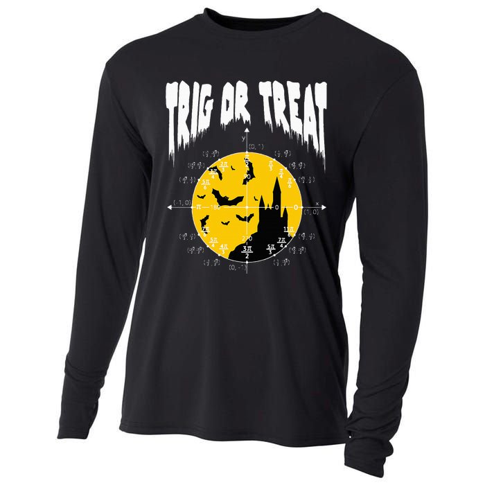 Hilarious Geeky Trig or Treat Halloween Costume for Math Enthusiasts Cooling Performance Long Sleeve Crew