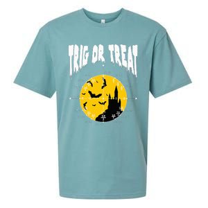 Hilarious Geeky Trig or Treat Halloween Costume for Math Enthusiasts Sueded Cloud Jersey T-Shirt