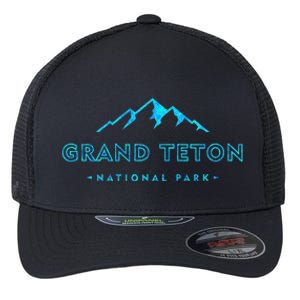 Hiked Grand Teton National Park Wyoming Colorful Flexfit Unipanel Trucker Cap