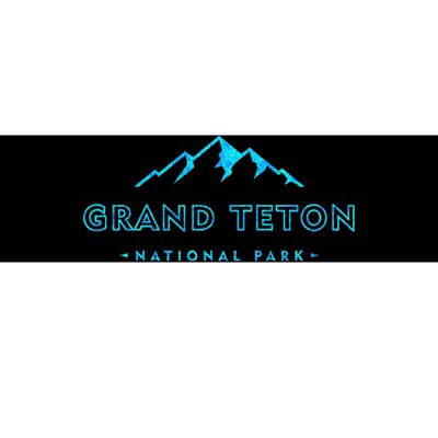 Hiked Grand Teton National Park Wyoming Colorful Bumper Sticker