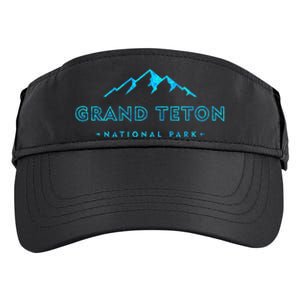 Hiked Grand Teton National Park Wyoming Colorful Adult Drive Performance Visor