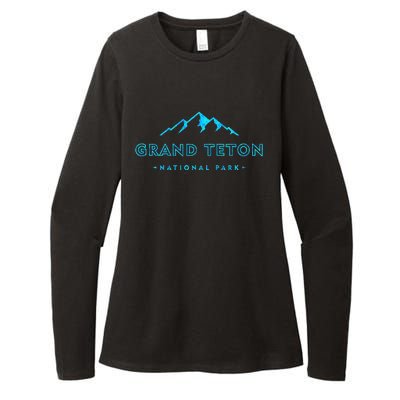 Hiked Grand Teton National Park Wyoming Colorful Womens CVC Long Sleeve Shirt