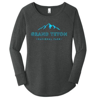 Hiked Grand Teton National Park Wyoming Colorful Women's Perfect Tri Tunic Long Sleeve Shirt