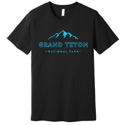 Hiked Grand Teton National Park Wyoming Colorful Premium T-Shirt