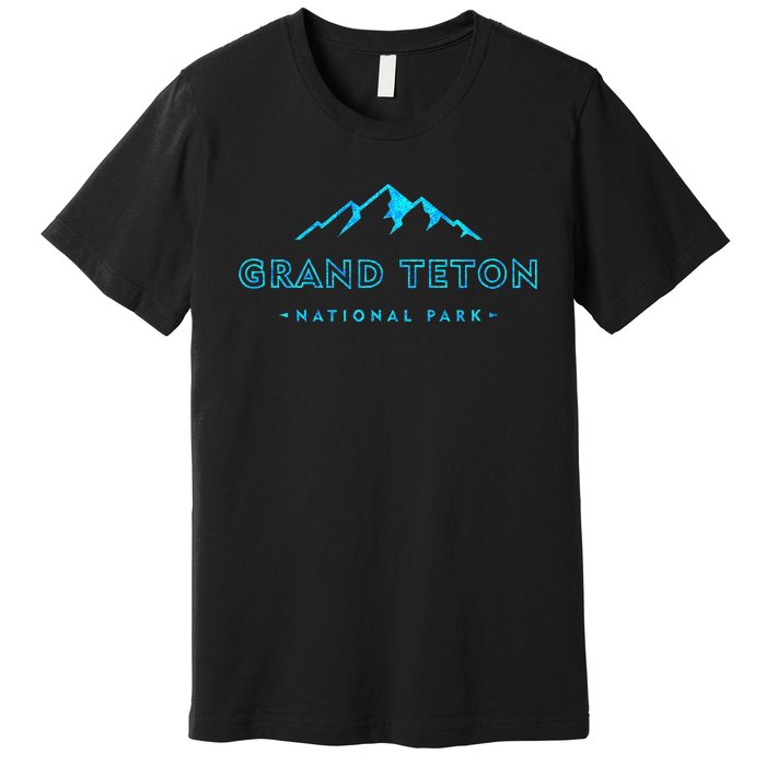 Hiked Grand Teton National Park Wyoming Colorful Premium T-Shirt