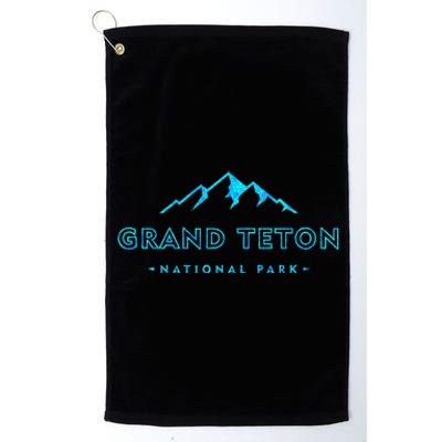 Hiked Grand Teton National Park Wyoming Colorful Platinum Collection Golf Towel