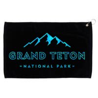 Hiked Grand Teton National Park Wyoming Colorful Grommeted Golf Towel