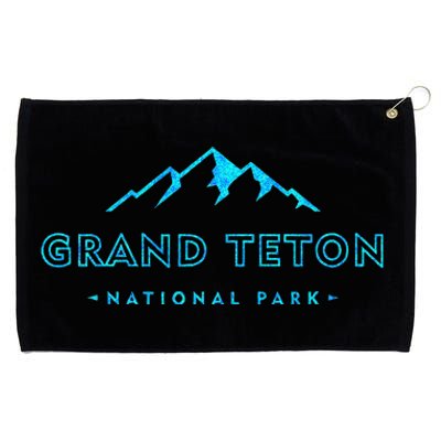 Hiked Grand Teton National Park Wyoming Colorful Grommeted Golf Towel