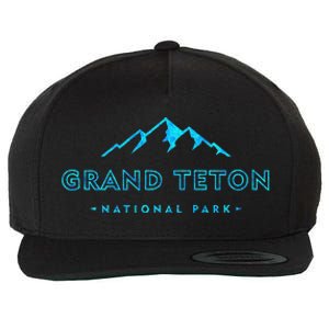 Hiked Grand Teton National Park Wyoming Colorful Wool Snapback Cap