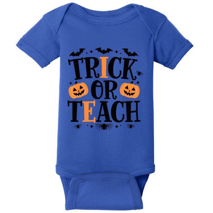 Halloween Ghost Teacher Trick Or Teach Gift Baby Bodysuit