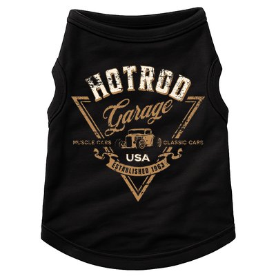 Hotrod Garage Usa Classic Car Hotrod Distressed Design Doggie Tank
