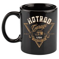Hotrod Garage Usa Classic Car Hotrod Distressed Design 11oz C Handle Ceramic Mug
